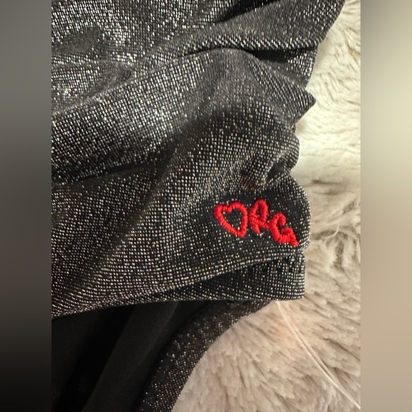 Robert Graham Black Metallic Shimmer Swim Bikini Bottom - Picture 3 of 6